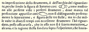 Galileo's Saturn Galileo's Saturn